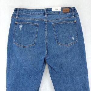 Judy Blue Jeans‎ Women's 15/32 Blue Denim High Waist Distressed Skinny Stretch